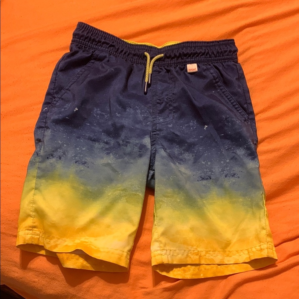 Cat & Jack Yellow and White Mesh Shorts